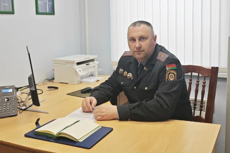 Начальнік АДАІ Бешанковіцкага РАУС Аляксандр Зубец падвёў вынікі за 2025 год